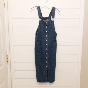 Denim Button Midi Dress